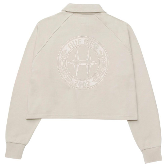Huf Γυναικεία μακρυμάνικη μπλούζα Class 1/4 Crop Polo